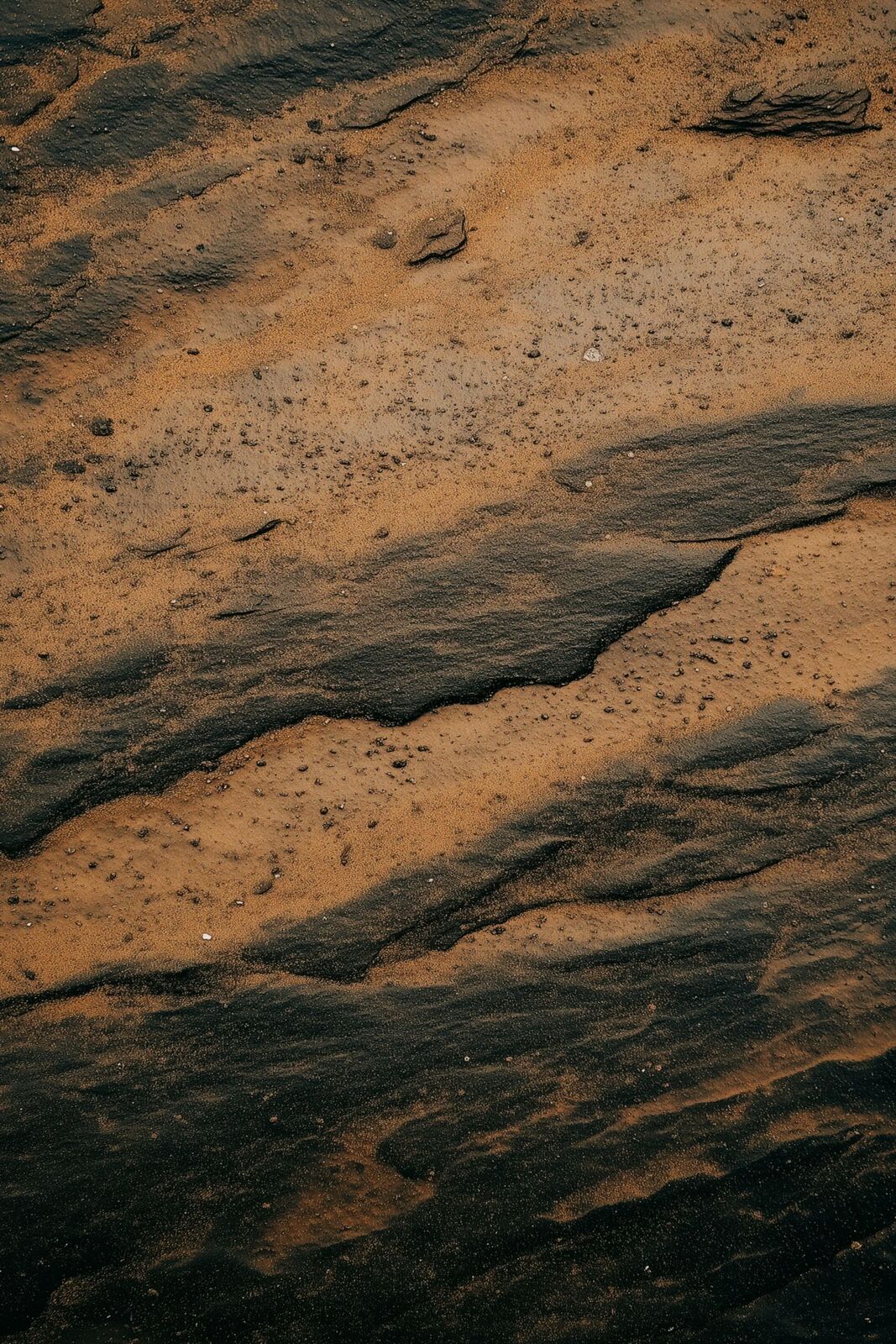 Estratos geológicos vistos como textura natural